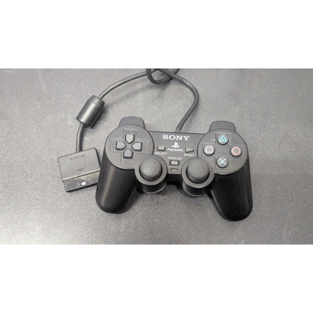 PlayStation 2 PS2 Official OEM Sony DualShock 2 Controller Black Working H A7
